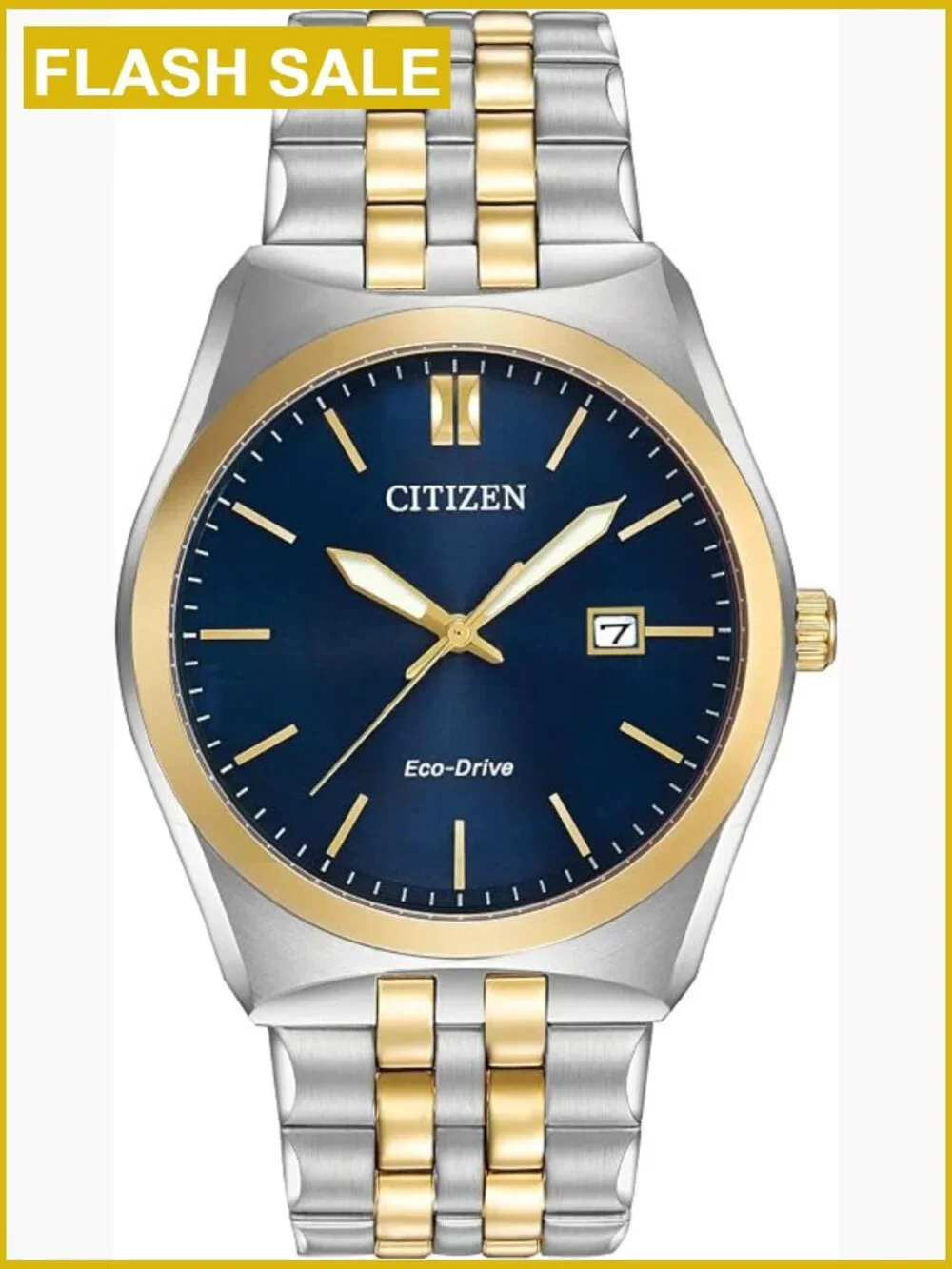 Men's Eco-Drive Stainless Steel Bracelet Watch 40mm 100m WR